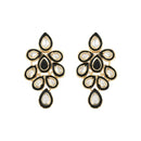Etnico Gold Plated Traditional Meenakari Handcrafted Kundan Necklace With Dangle Earrings & Maang Tikka Jewellery Set For Women/Girls (IJ356B)