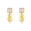 Etnico Gold Plated Traditional Kundan Studed Pearls Choker Necklace Jewellery Set with Earrings for Women and Girls (IJ373FL)