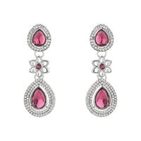 Etnico Silver Plated Traditional Kundan Stone Choker Necklace With Earring & Maang Tikka Set For Women (IJ378ZPu)
