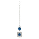Etnico Silver Plated Stylish Design Crystal Diamond Necklace & Earrings Jewellery Set for Women (Montana)