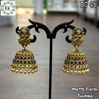 Diksha Collection Gold Plated Jhumki Earrings