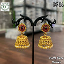 Diksha Collection Gold Plated Jhumki Earrings