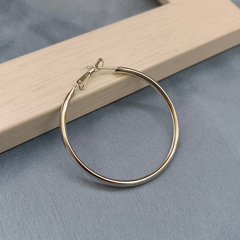 Viky Silver Plated Hoop Earrings