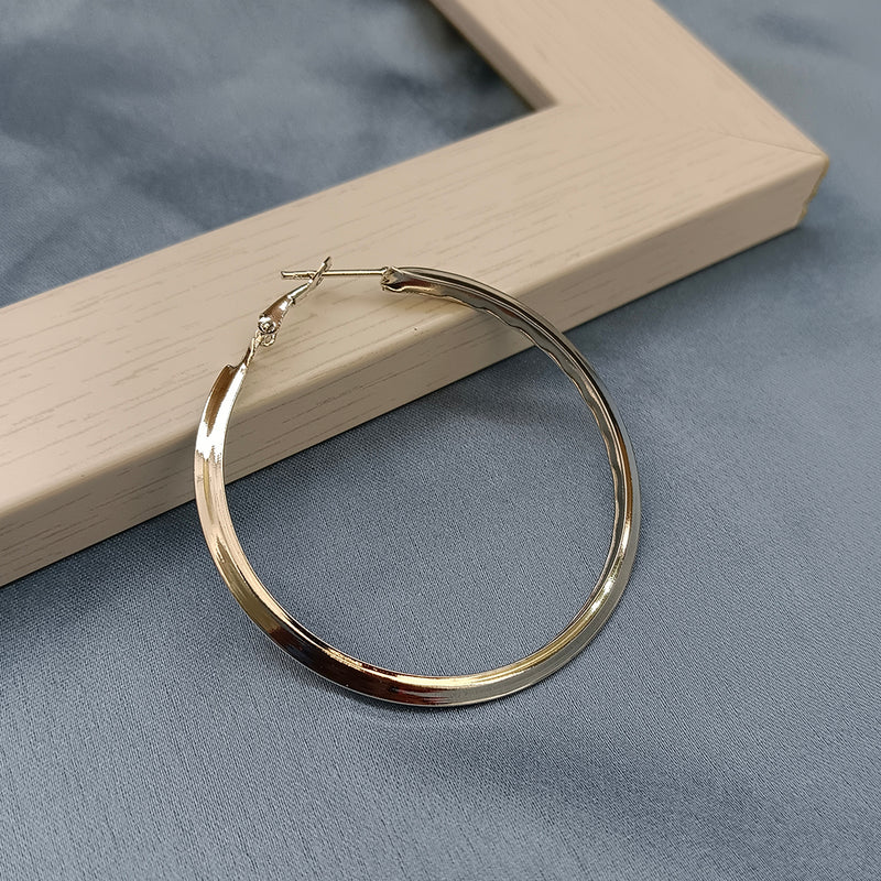 Viky Silver Plated Hoop Earrings