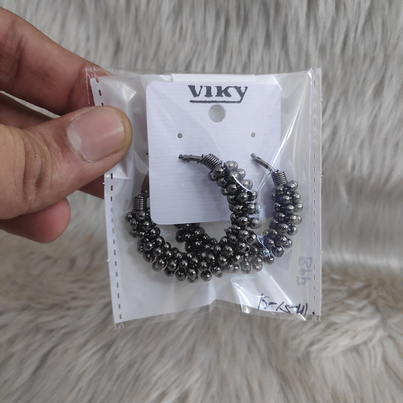 Viky Oxidised Plated Dangler Earrings