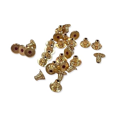 Kriaa Bullet Clutch Earring Back or Backings Studs/Push Button for Womens