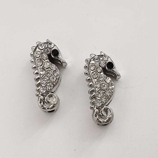 Kriaa Silver Seahorse Charms Pendants DIY for Necklace Bracelet Jewellery Making and Crafting