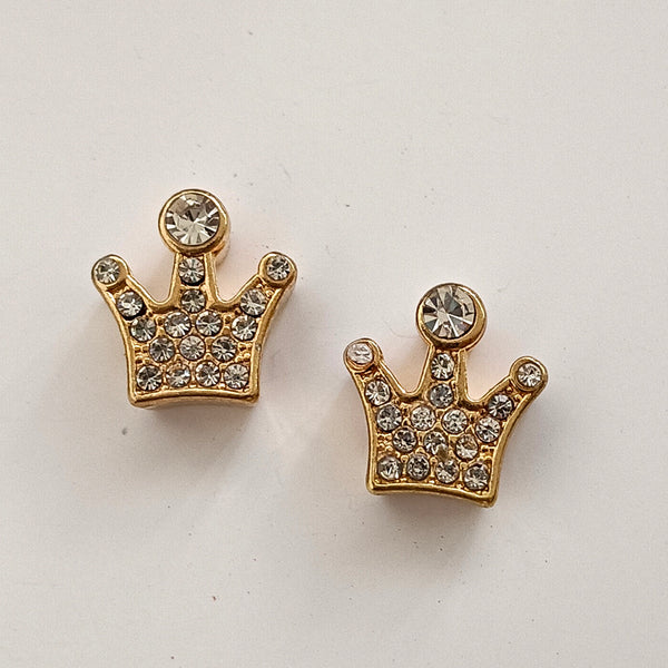Kriaa Gold Crown Charms Pendants DIY for Necklace Bracelet Jewellery Making and Crafting