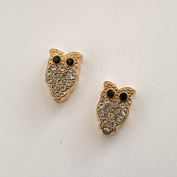 Kriaa Gold Owl Charms Pendants DIY for Necklace Bracelet Jewellery Making and Crafting