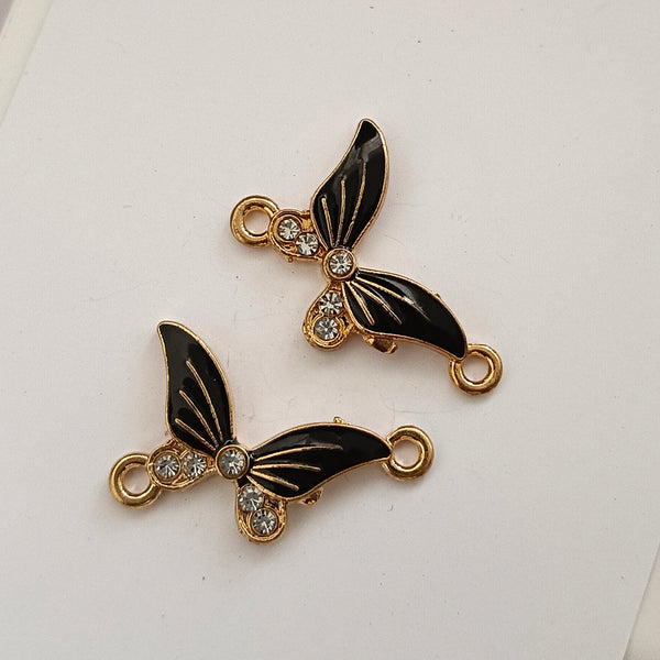 Kriaa Gold Butterfly Charms Pendants DIY for Necklace Bracelet Jewellery Making and Crafting