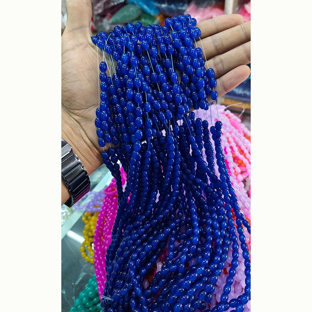 Kriaa Beads Ovel Shape Jelly Beads