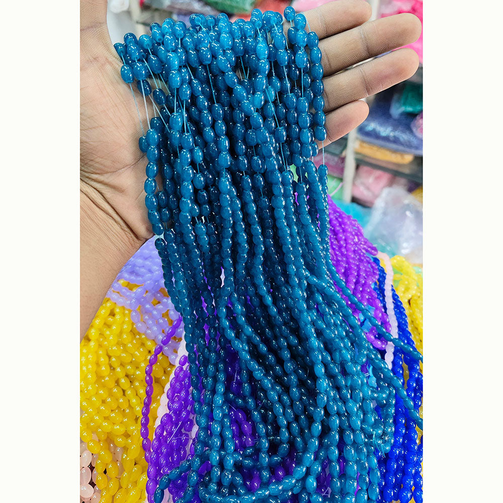Kriaa Beads Ovel Shape Jelly Beads
