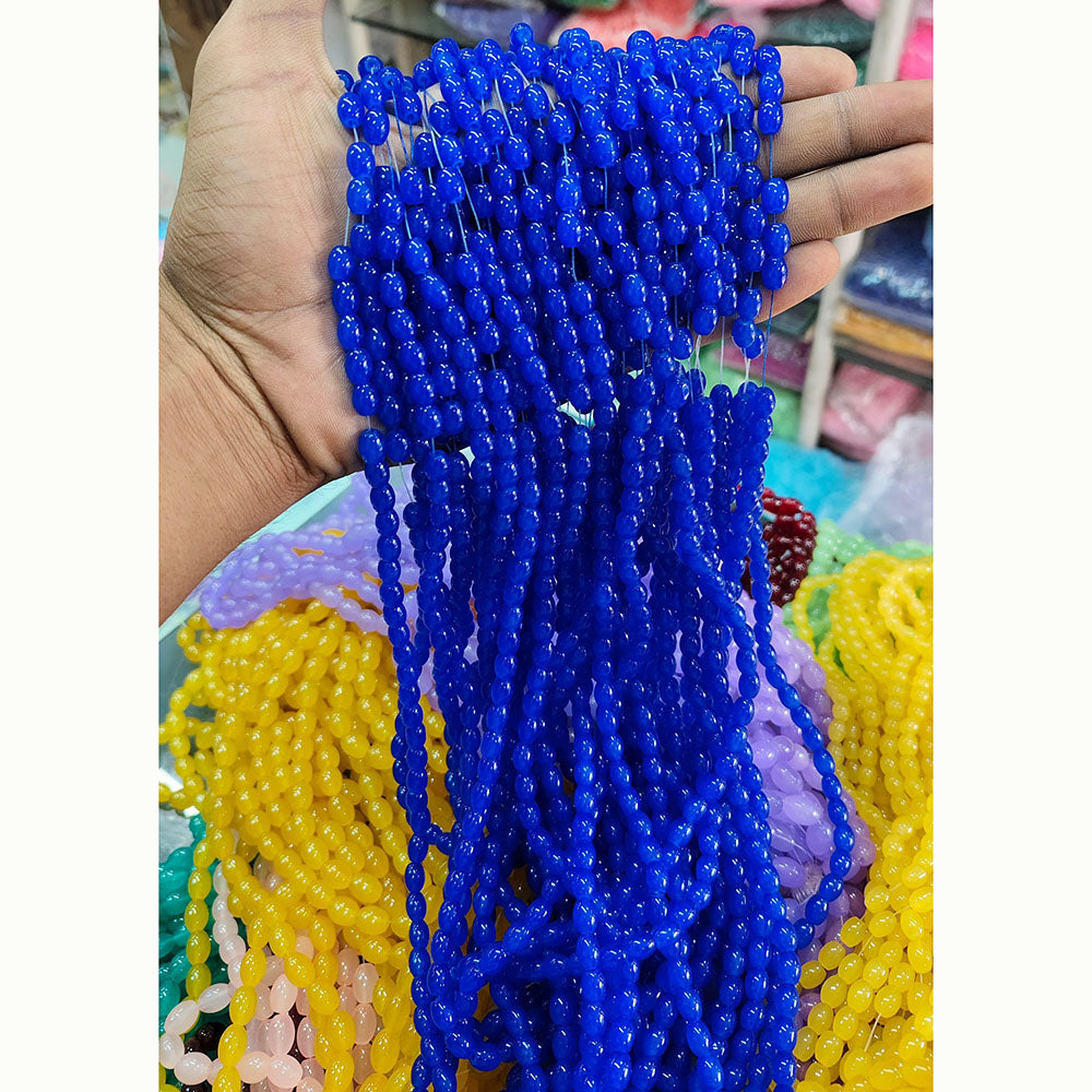 Kriaa Beads Ovel Shape Jelly Beads