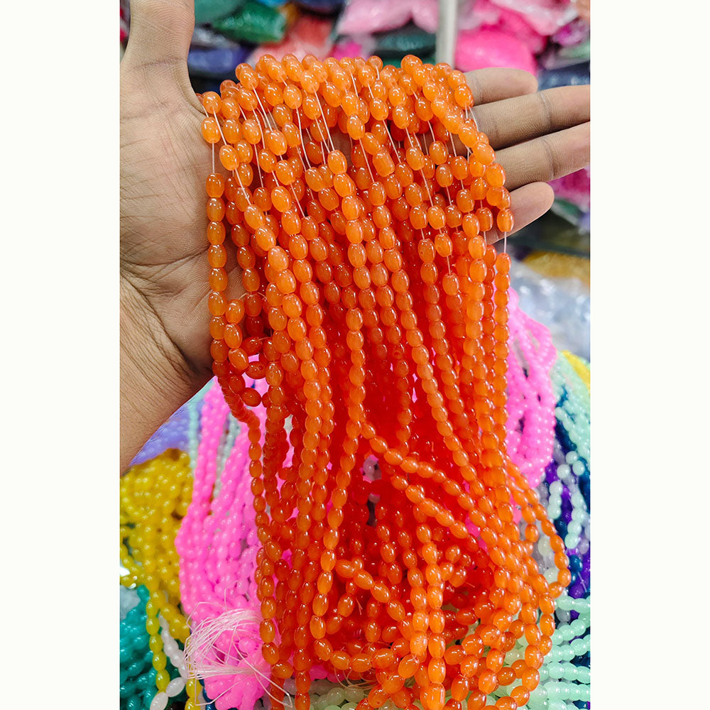 Kriaa Beads Ovel Shape Jelly Beads