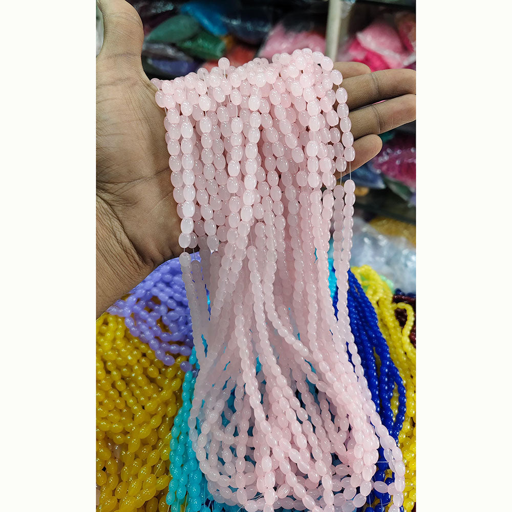 Kriaa Beads Ovel Shape Jelly Beads
