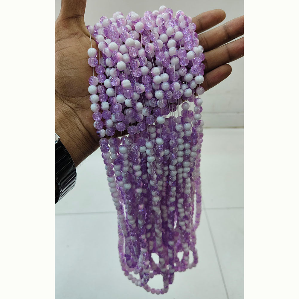 Kriaa Stylish Crackles Beads for DIY Crafting & Accessories