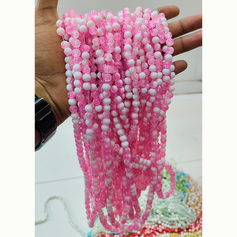 Kriaa Stylish Crackles Beads for DIY Crafting & Accessories