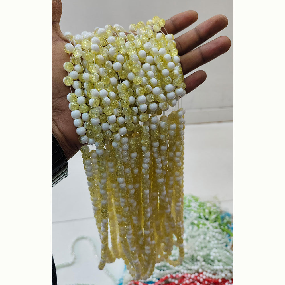 Kriaa Stylish Crackles Beads for DIY Crafting & Accessories