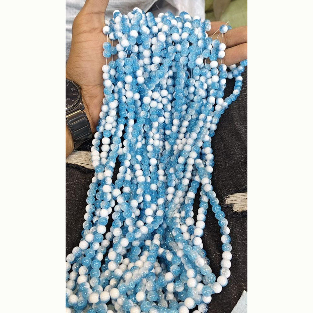 Kriaa Stylish Crackles Beads for DIY Crafting & Accessories