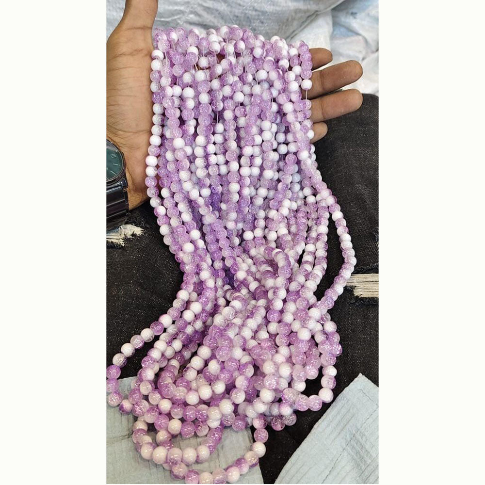 Kriaa Stylish Crackles Beads for DIY Crafting & Accessories