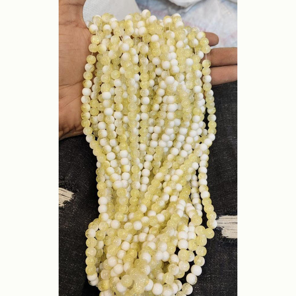 Kriaa Stylish Crackles Beads for DIY Crafting & Accessories