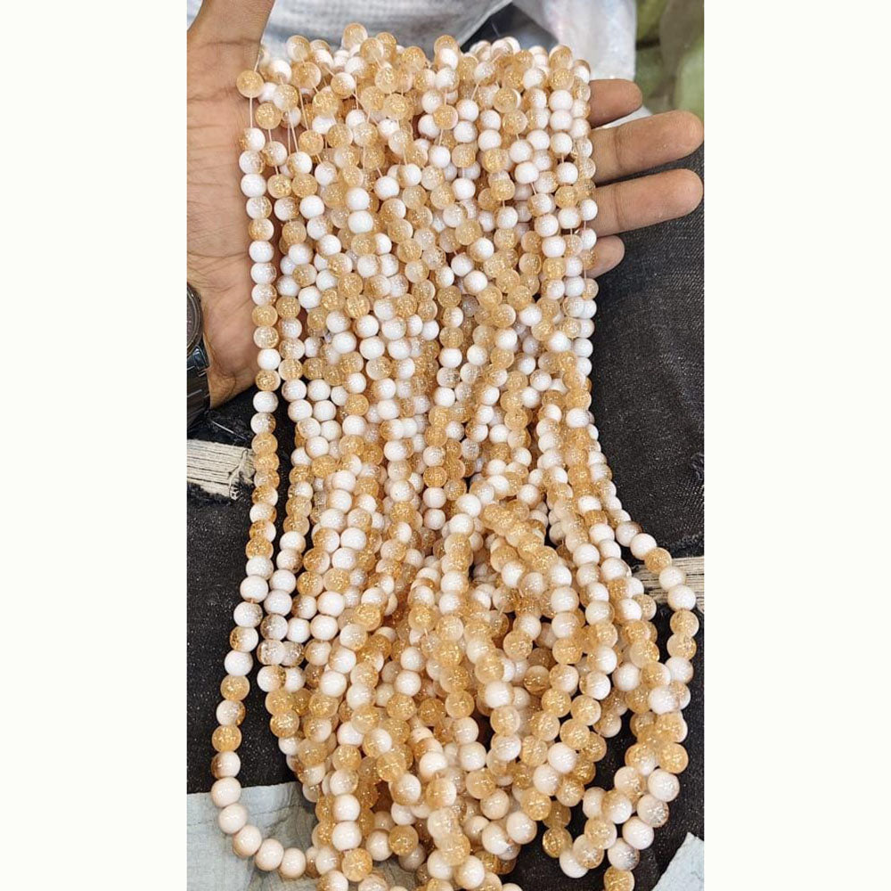 Kriaa Stylish Crackles Beads for DIY Crafting & Accessories