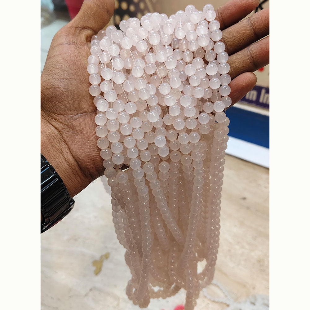 Kriaa Smooth Round Jelly Beads for Creative Jewelry Designs