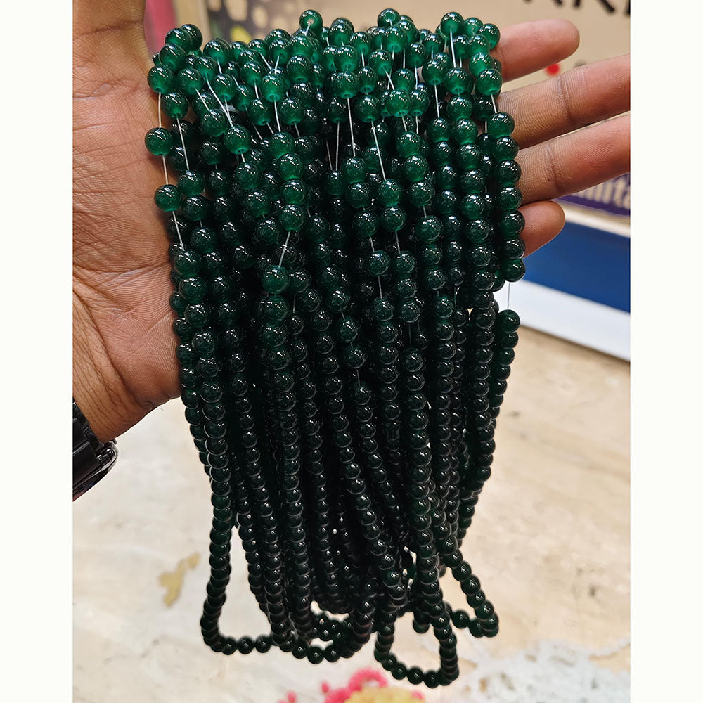 Kriaa Smooth Round Jelly Beads for Creative Jewelry Designs