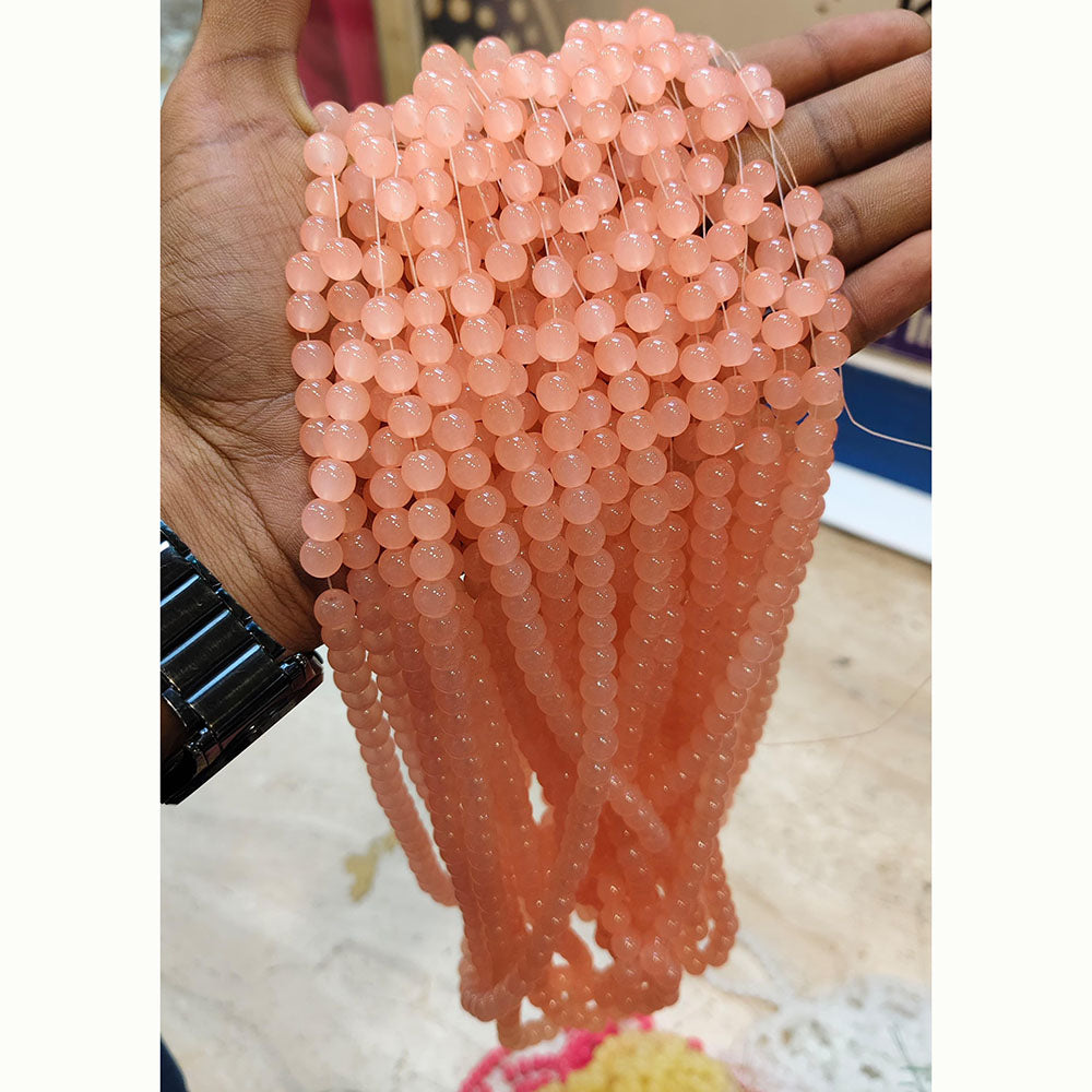 Kriaa Smooth Round Jelly Beads for Creative Jewelry Designs