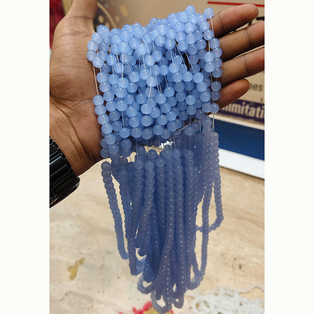 Kriaa Smooth Round Jelly Beads for Creative Jewelry Designs