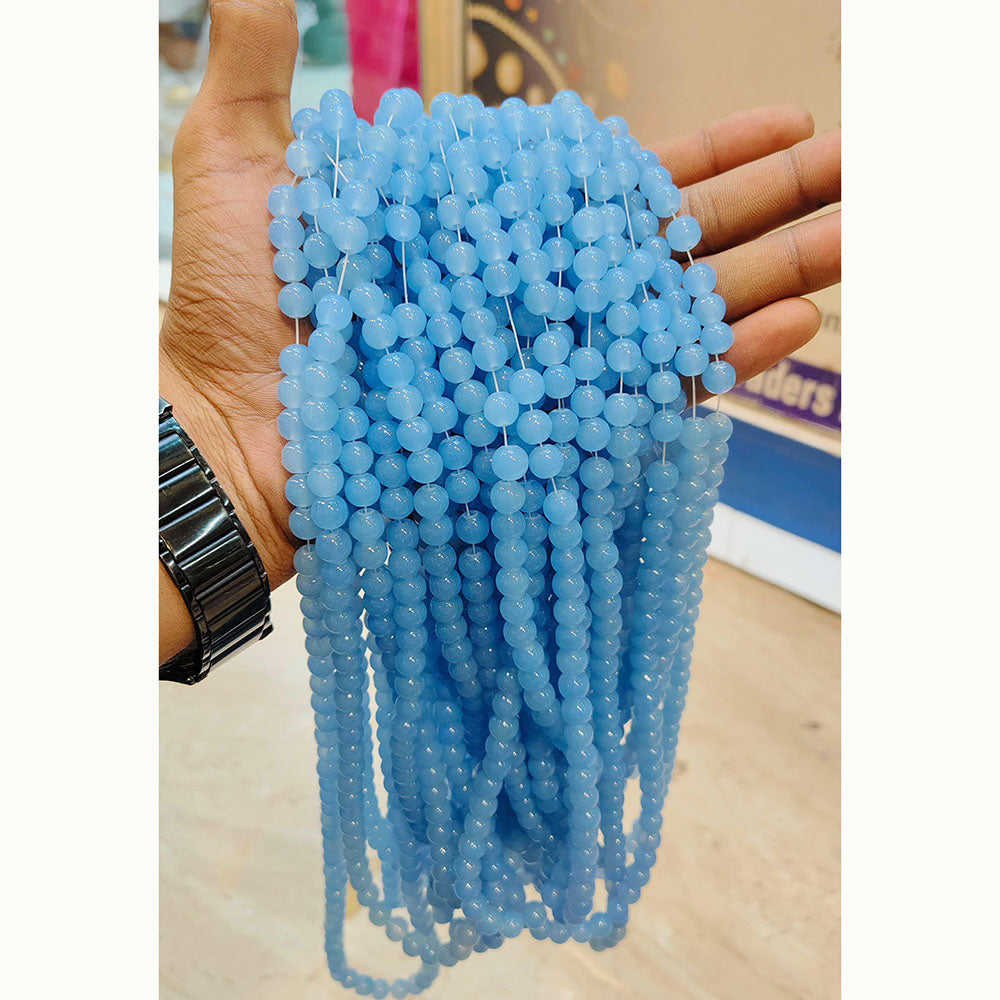 Kriaa Smooth Round Jelly Beads for Creative Jewelry Designs