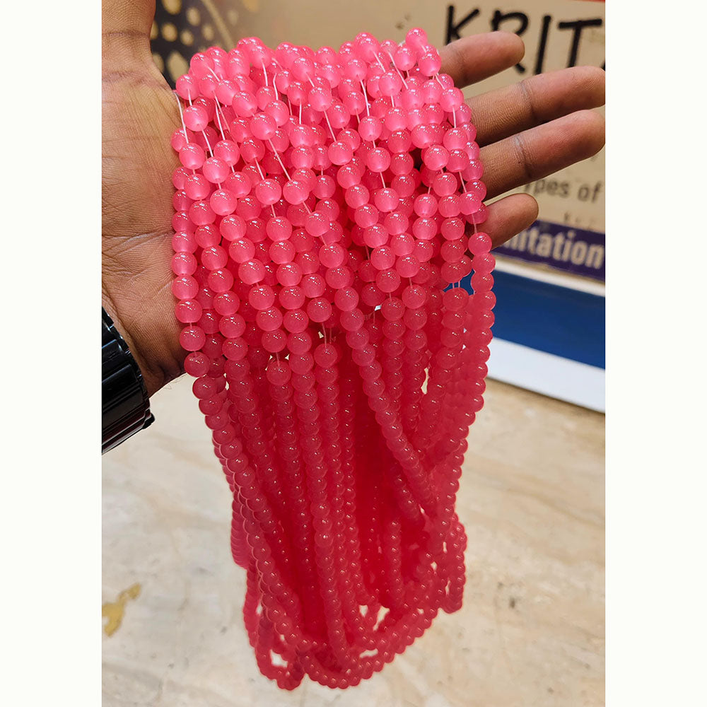 Kriaa Smooth Round Jelly Beads for Creative Jewelry Designs