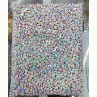Kriaa Round Shape Smiley Face On Beads for DIY Bracelets & Necklaces