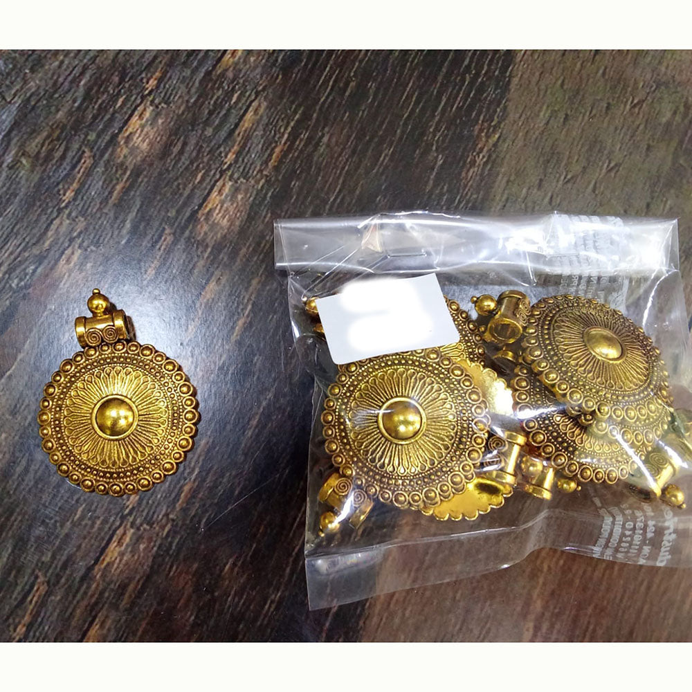 Kriaa Beads Stylish Circle Pendant for Daily Wear ,Office, Party & Festive Jewelry