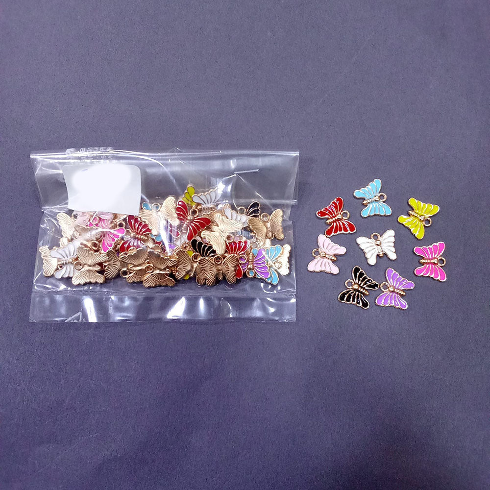 Kriaa Beads Cute Butterfly Pendent charms For Daily & Party Wear For Females