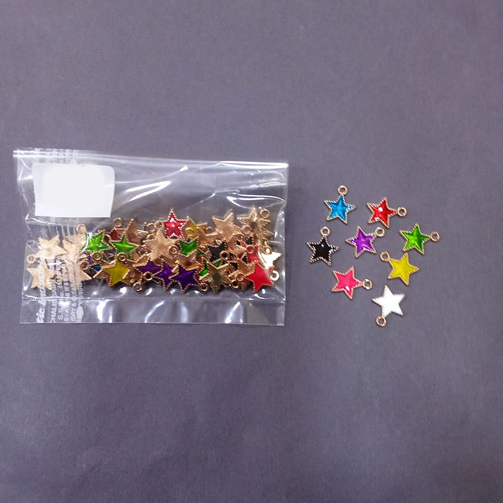Kriaa Beads Shimmery Star Shape Pendant for Jewelry & Accessories Making