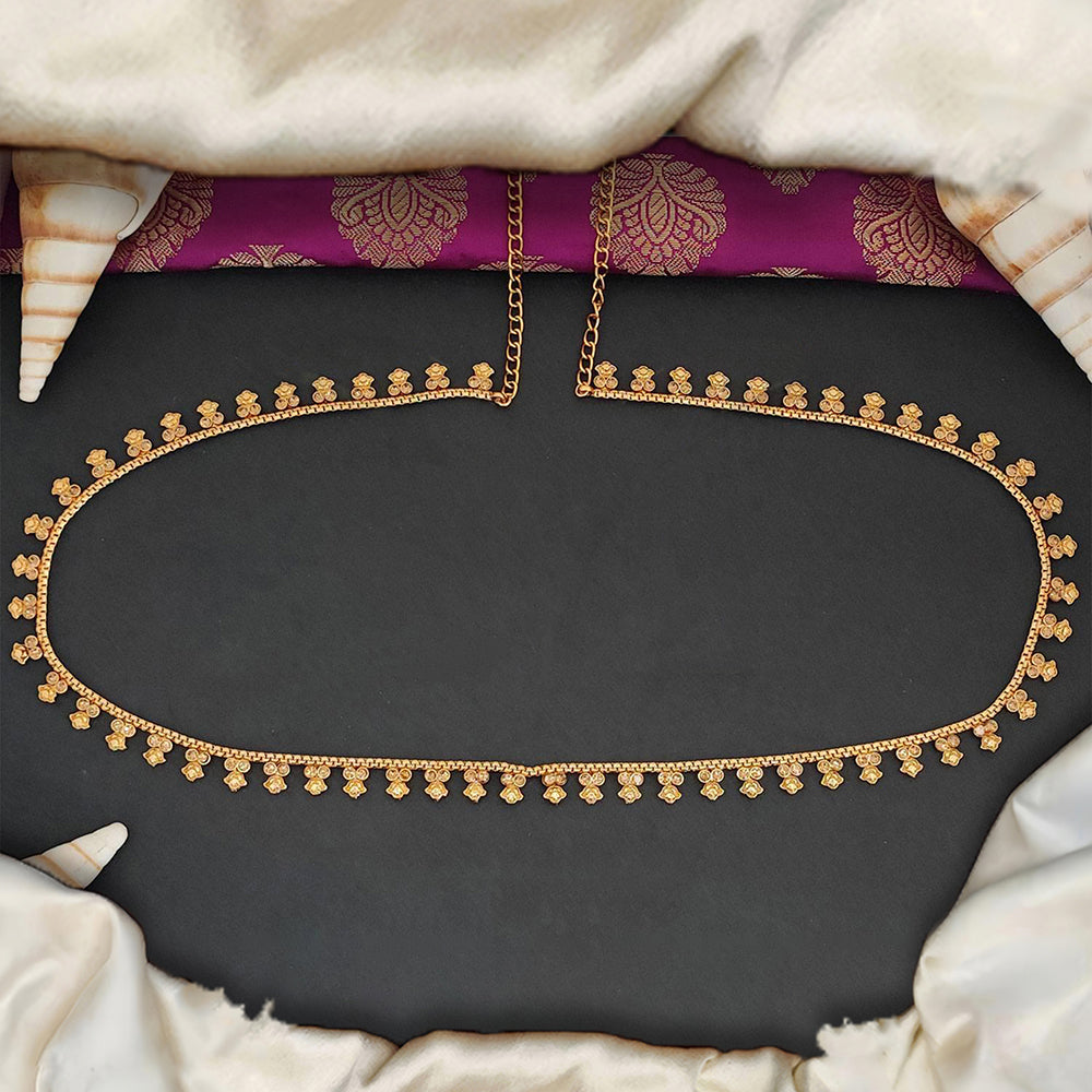 Js Fashion Premium High Gold Kundan Stone Traditional Kamarbandh