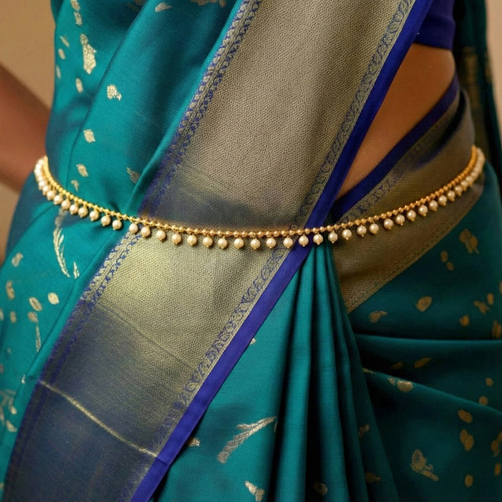 Js Fashion Premium High Gold Pearl Traditional Kamarbandh