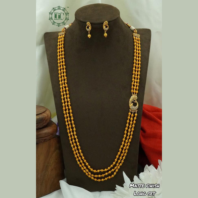 Diksha Collection Matte Finish Long Necklace Set