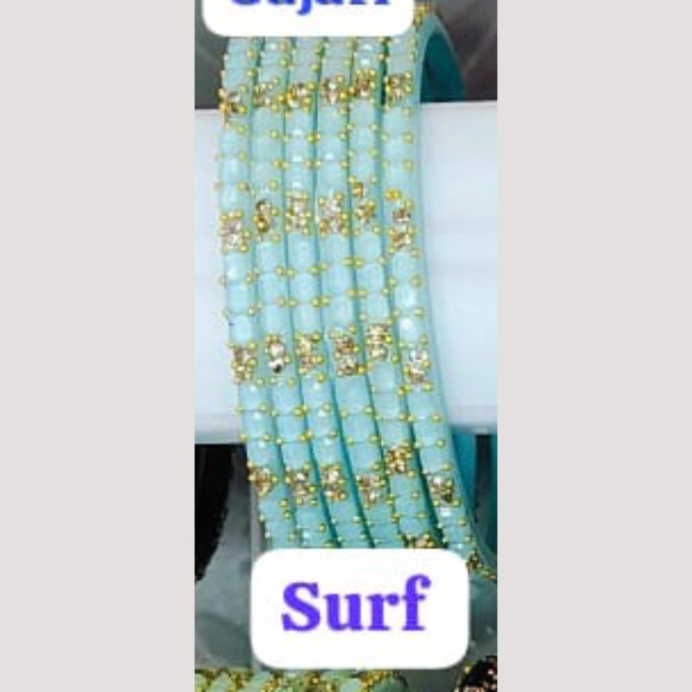 Chitra Bangles Glass Multi Color Bangle Set (12 Piece In One Box)
