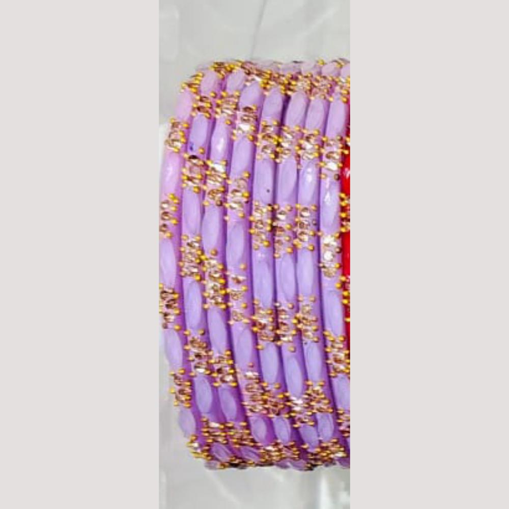 Chitra Bangles Multi Color Glass Bangle (12 Piece In One Box)