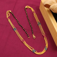 HR Sales Premium Quality Micro Gold Plated Multi Beads Mangalsutra