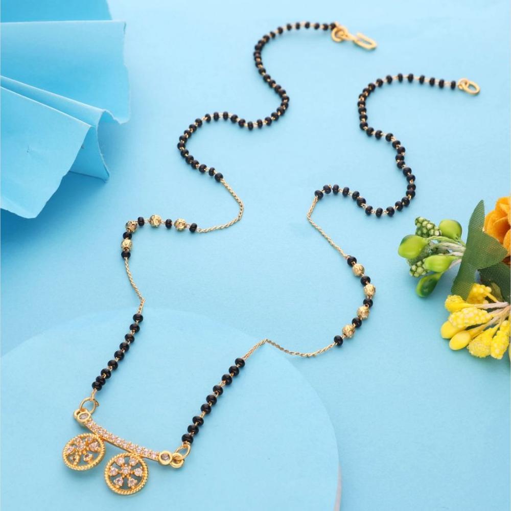 HR Sales Premium Quality Micro Gold Plated Austrian Stone Mangalsutra