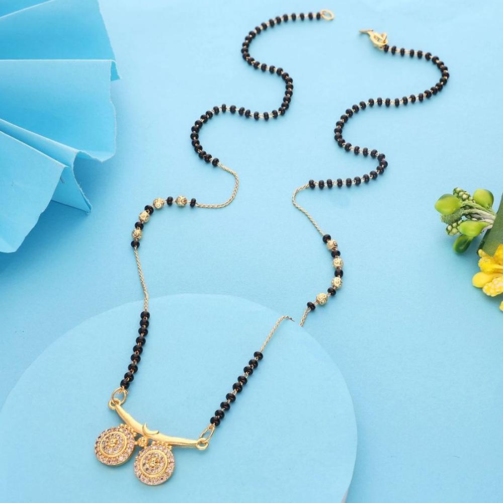 HR Sales Premium Quality Micro Gold Plated Austrian Stone Mangalsutra