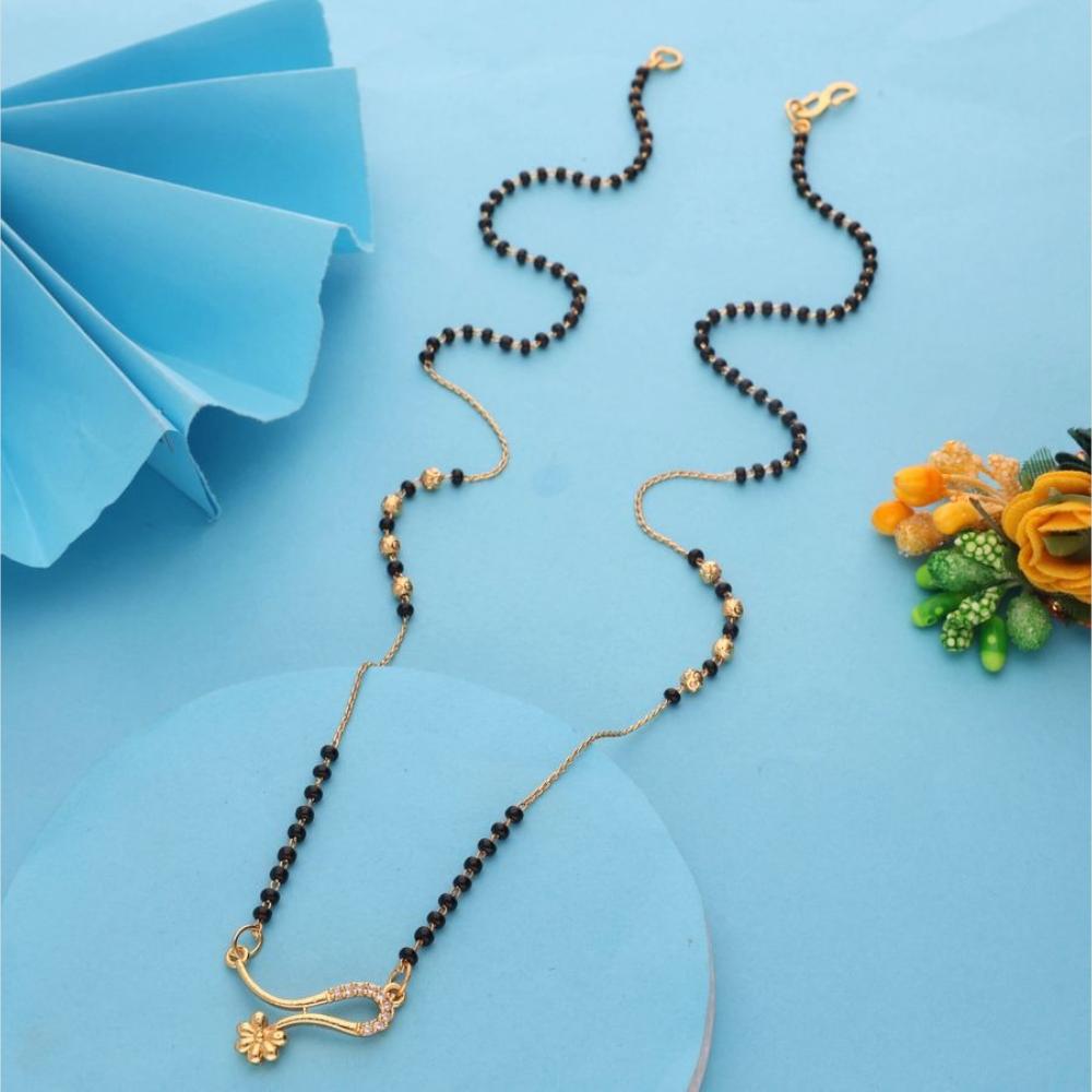 HR Sales Premium Quality Micro Gold Plated Austrian Stone Mangalsutra