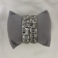 Shree Asha Bangles Oxidised Plated Elephant Motif Bangles Set