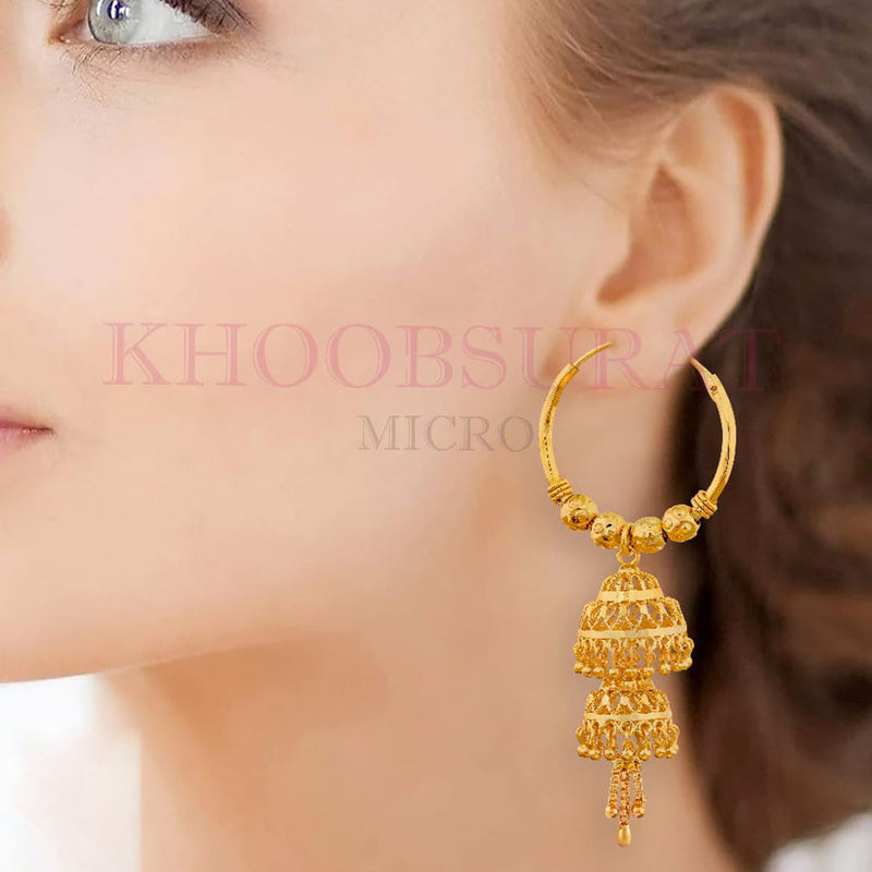 Dariyalal Sales Gold Plated Jhumki