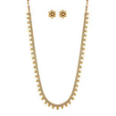 Etnico Gold Plated Traditional Long Necklace & Earrings Set For Women (MC042FL)