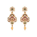 Etnico Gold Plated Traditional Temple Choker Necklace Jewellery With Earrings Set for Women/Girls (MC134FL)