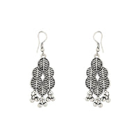 Etnico Ethnic Silver Oxidised Traditional Afghani Choker Necklace With Earrings And Maang Tikka Jewellery Set for Women And Girls (MC137OX)